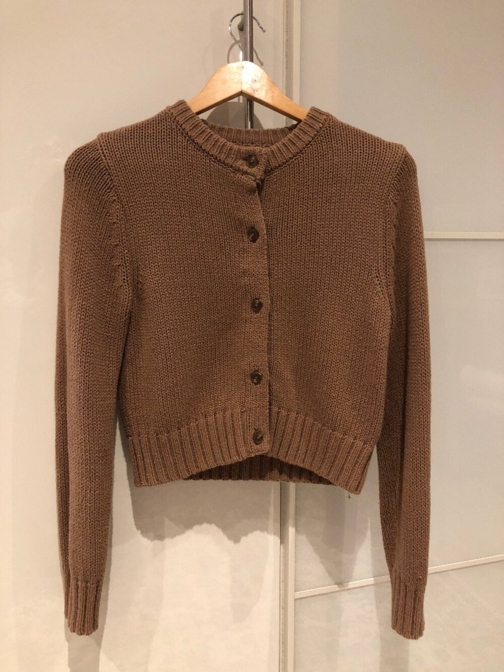 🤎 Luna + Sol Soft Fawn Brown Knit Cardigan | Size Small 🤎